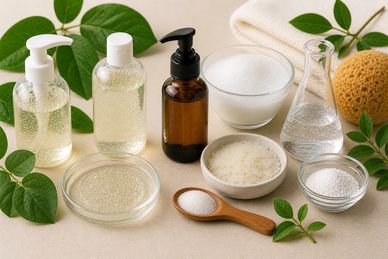 Cleansing surfactants skincare, gentle ingredients that remove dirt and oil without stripping skin