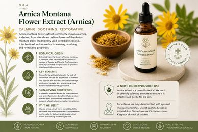 Arnica Montana Flower Extract (Arnica) in Skincare: Benefits, Uses, and Science