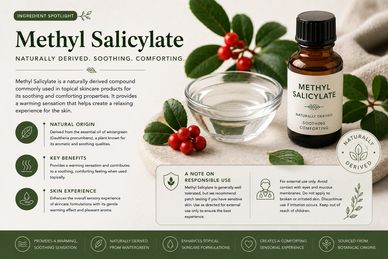 Methyl salicylate ingredient with botanical wintergreen source 