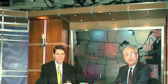 Mark on Court TV, with Greg Jarrett
