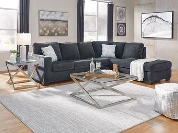 Charleston light gray 2 piece sectional outlet