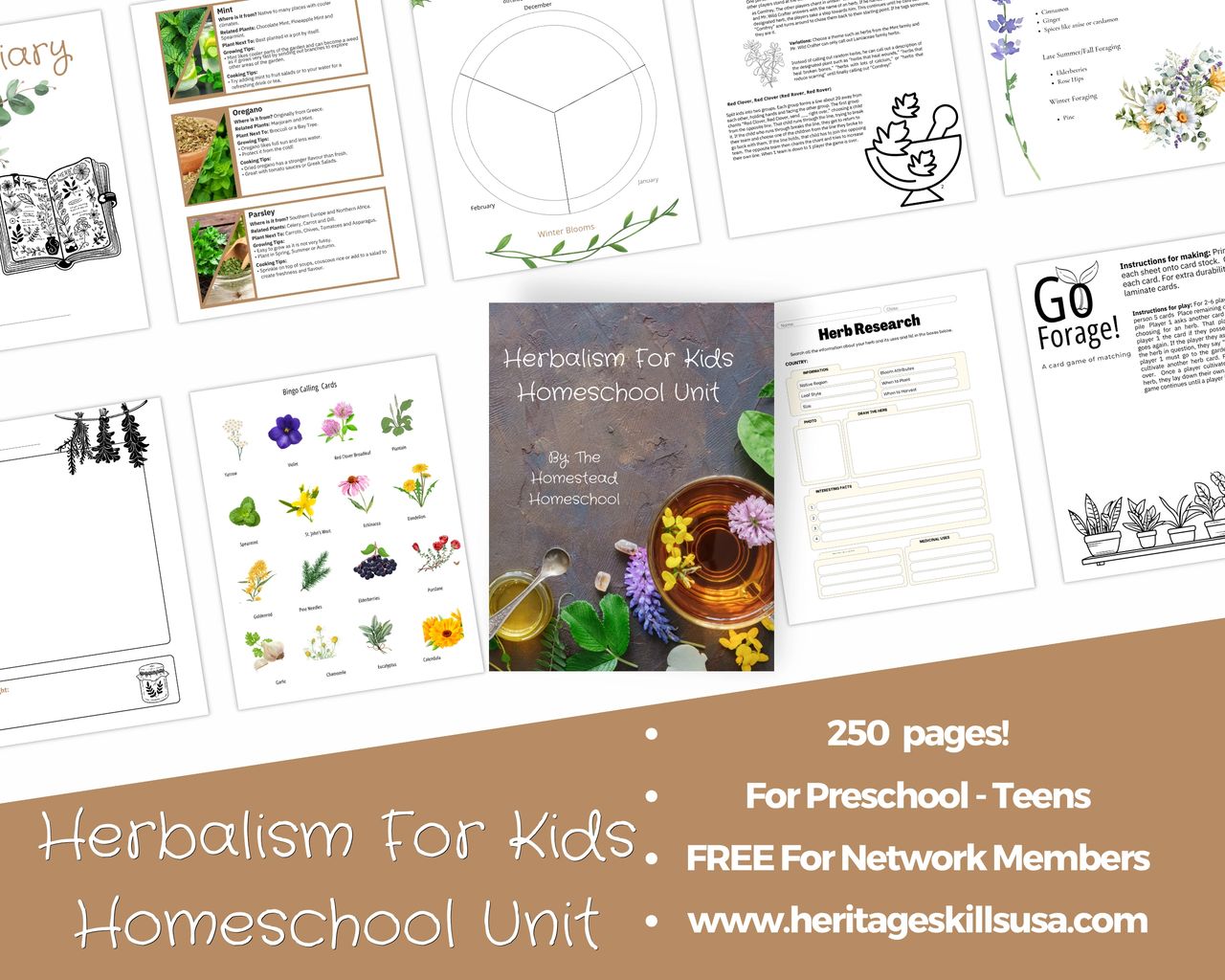 herbalism homeschool unit