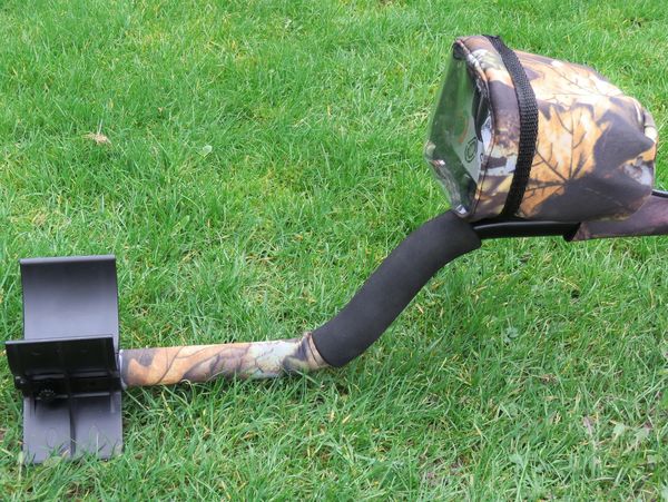 A metal detector with a protector case