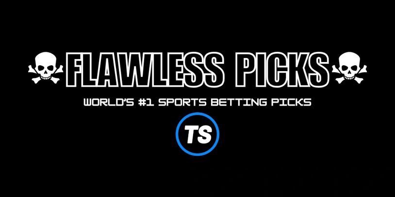 Flawless Picks logo with skulls and tagline for top sports betting picks.