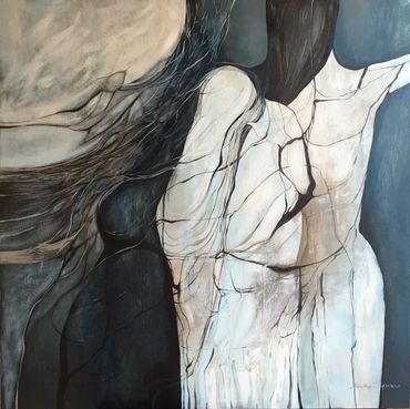 canvas painting, original art, custom art, commissioned art, woman in art, modern art, acrylic paint