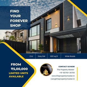 Modern luxury home advertisement with contact details and special offers.