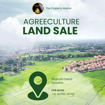 Agriculture land for sale in Baghola Palwal, Haryana.