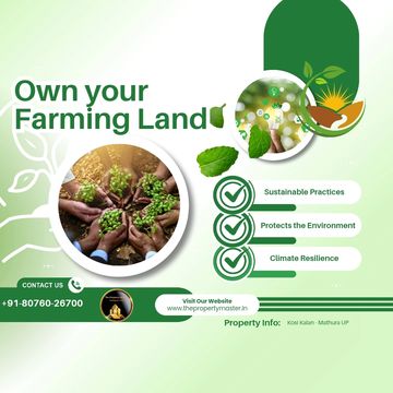 Promote sustainable farming and own farmland with climate resilience and environmental protection.