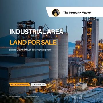 Industrial area land for sale promoting industry development.
