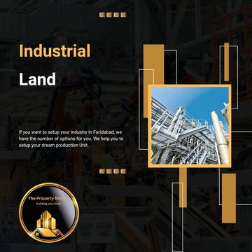 Industrial land setup options in Faridabad for your production needs.