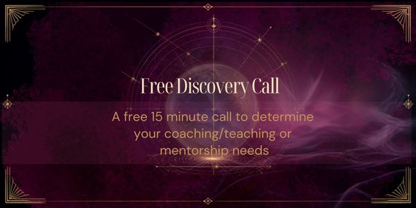 Free 15-minute discovery call for coaching or mentorship.