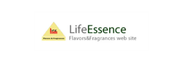 Logo of LifeEssence, a flavors and fragrances website.