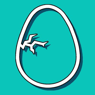 Hatchbox egg logo, egg with crack