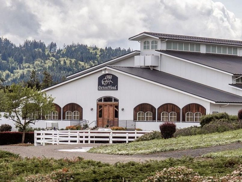 Photo of the Devonwood Club House and Indoor Arena