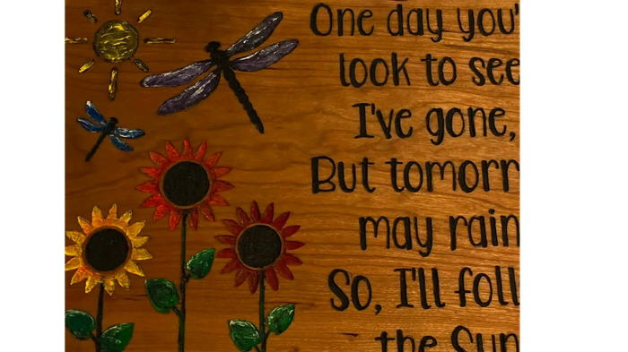 Memorial Plaque for a friend's mother.