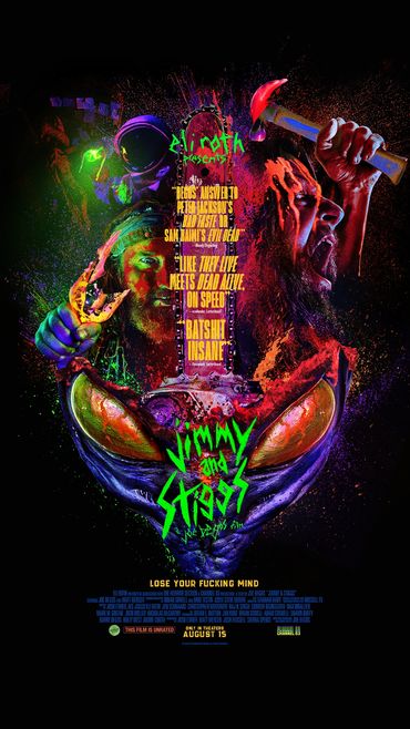 Eli Roth presents Joe Begos's "Jimmy and Stiggs". Lose your fucking mind August 15 opening nationwid.