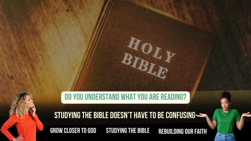 Flyer to help understand Bible reading and studying 