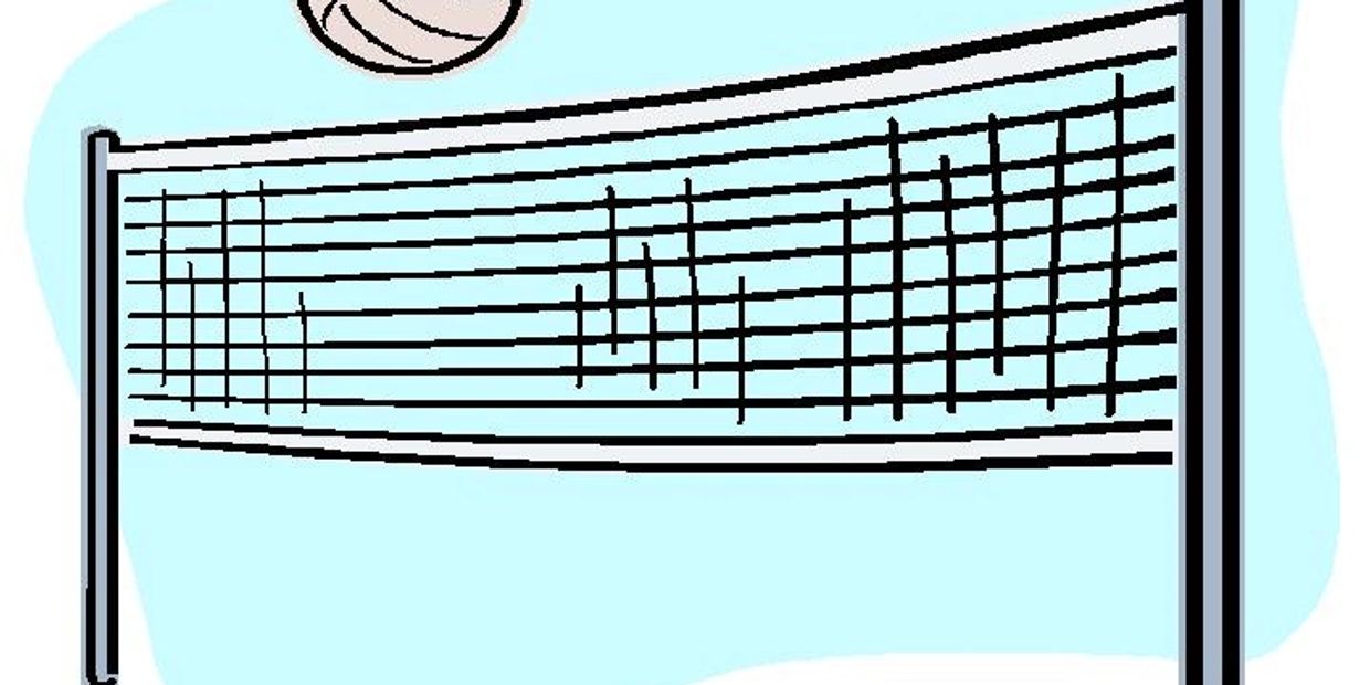 Clip art image of volleyball net