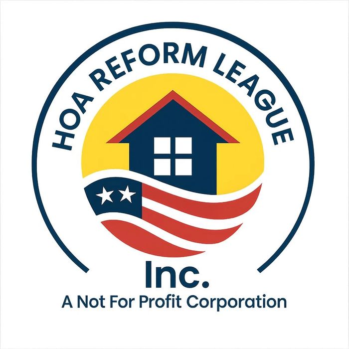 HOA Reform League national logo, represents home, hope, and unity. 