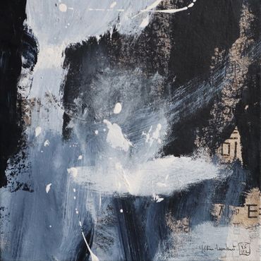 Yong Sook Kim-Lambert Contemporary Abstract painting Art contemporain Mixed media on paper acrylic