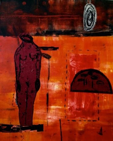 Yong Look Kim-Lambert, Printmaking, Monoprint  and chine colle 