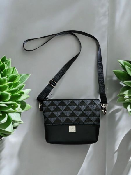 Connie Crossbody Triangles playful geometric handmade bag