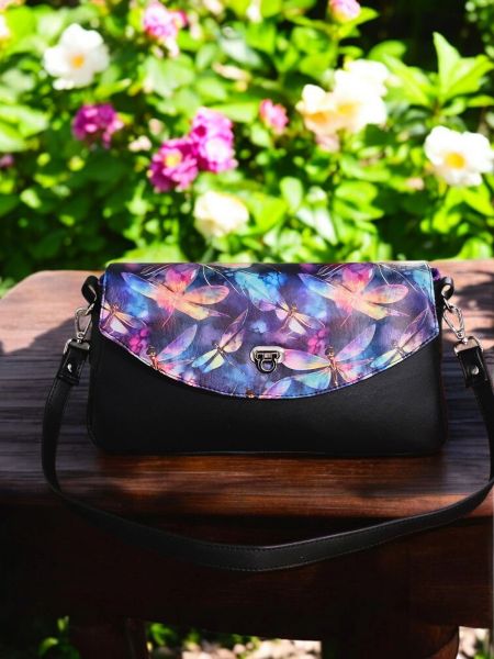 Makayla Shoulder Bag handmade faux leather East West style