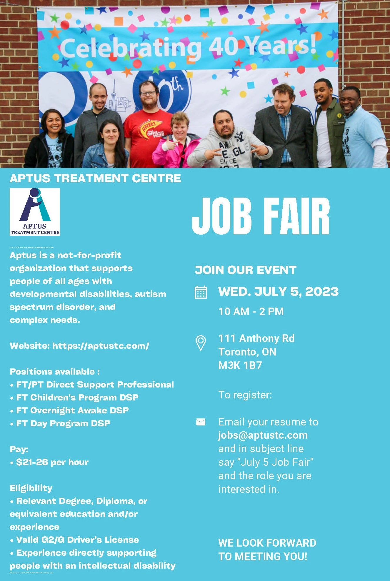 Join us for our Job Fair!