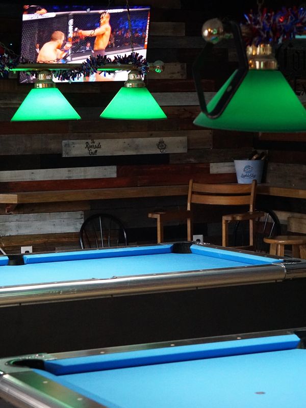 Two Pool Tables At Riverside Grill In Millsboro