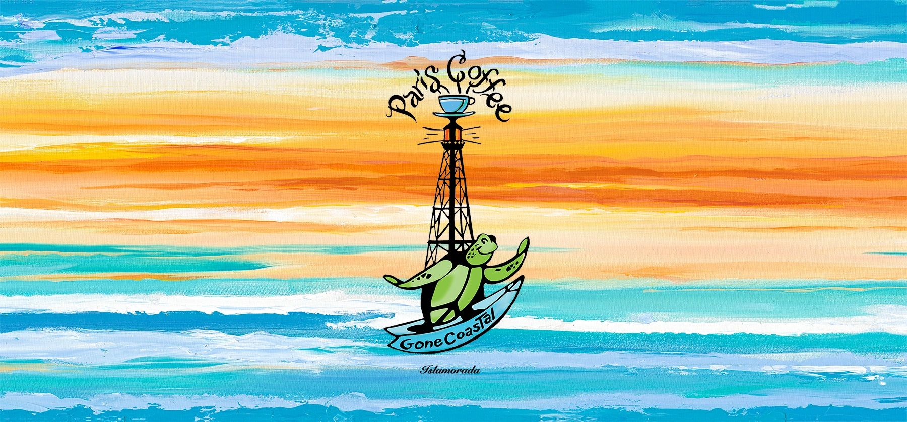 Paris Coffee Gone Coastal