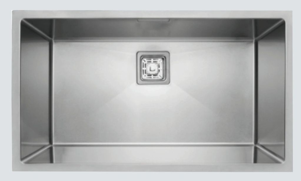 Kitchen sink: (2516HMR) - Square Drain
