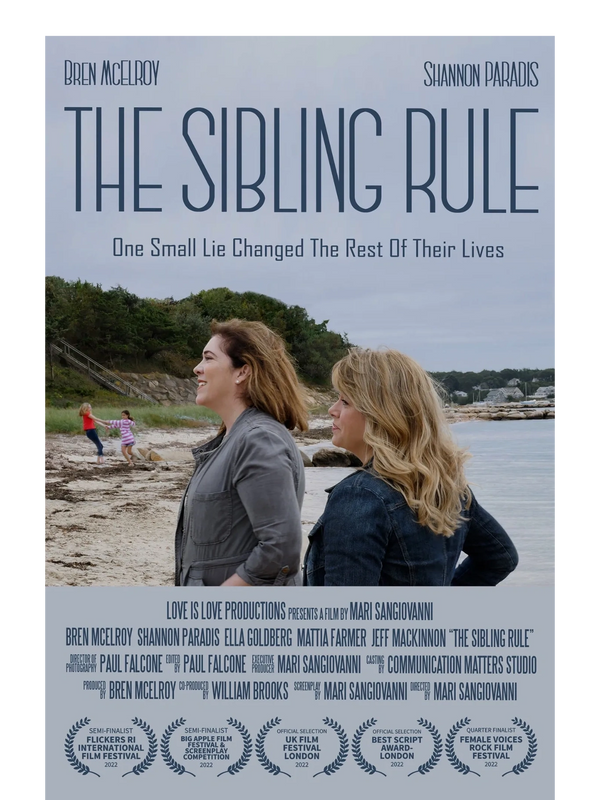 MA and RI Female Screenplay Writer Mari SanGiovanni, The Sibling Rule, Short Film, Novelist