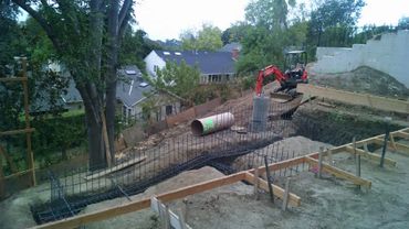 Swimming Pool Dig with Grade Beams Mount Washington