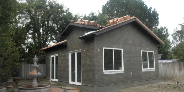 Backyard of the house