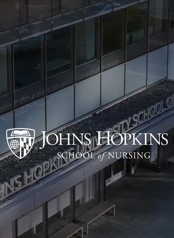 Exterior view of Johns Hopkins University School of Nursing building.