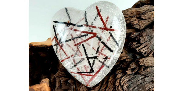 Heart mosaic keepsake