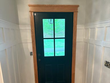 Designed and installed accent wall