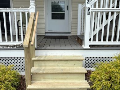 Porch stair and rail replacement 