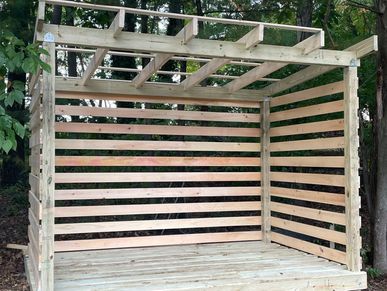 Woodshed construction