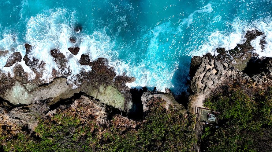 Christmas Island View from drone, Indian Ocean Territories