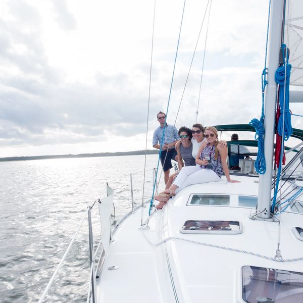 Family gathering aboard.