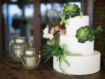 Faux tiers are fake cake layers that add height and style without extra servings.