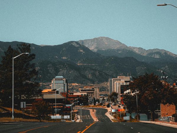 Colorado Springs downtown area