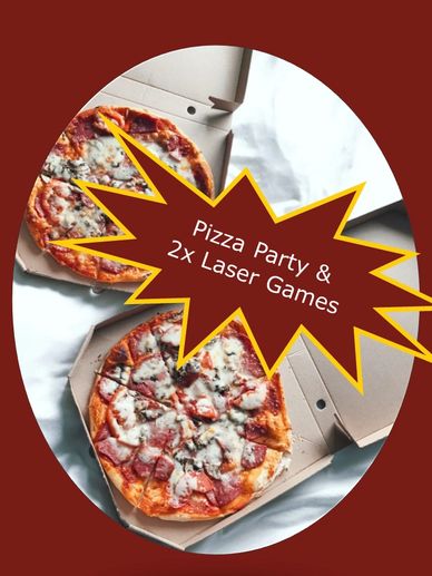 Pizza party and 2 games of laser tag - Sergeant Greg