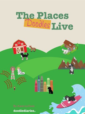 The Places Doodles Live title and various doodle scenes of them in the places they live.