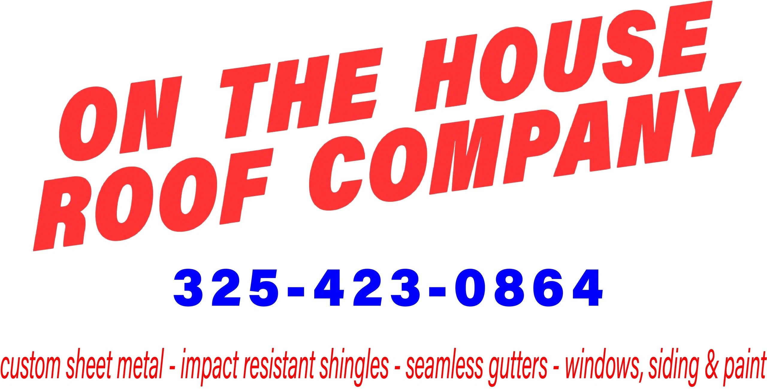 On the House Roof Co. logo
