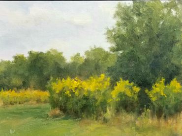 Goldenrod at Highbanks Metro Park
9"x12", oil