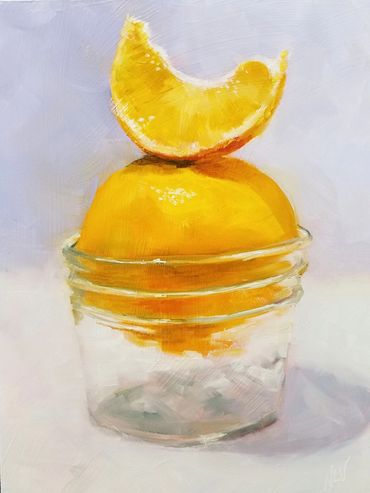 orange in Ball jar