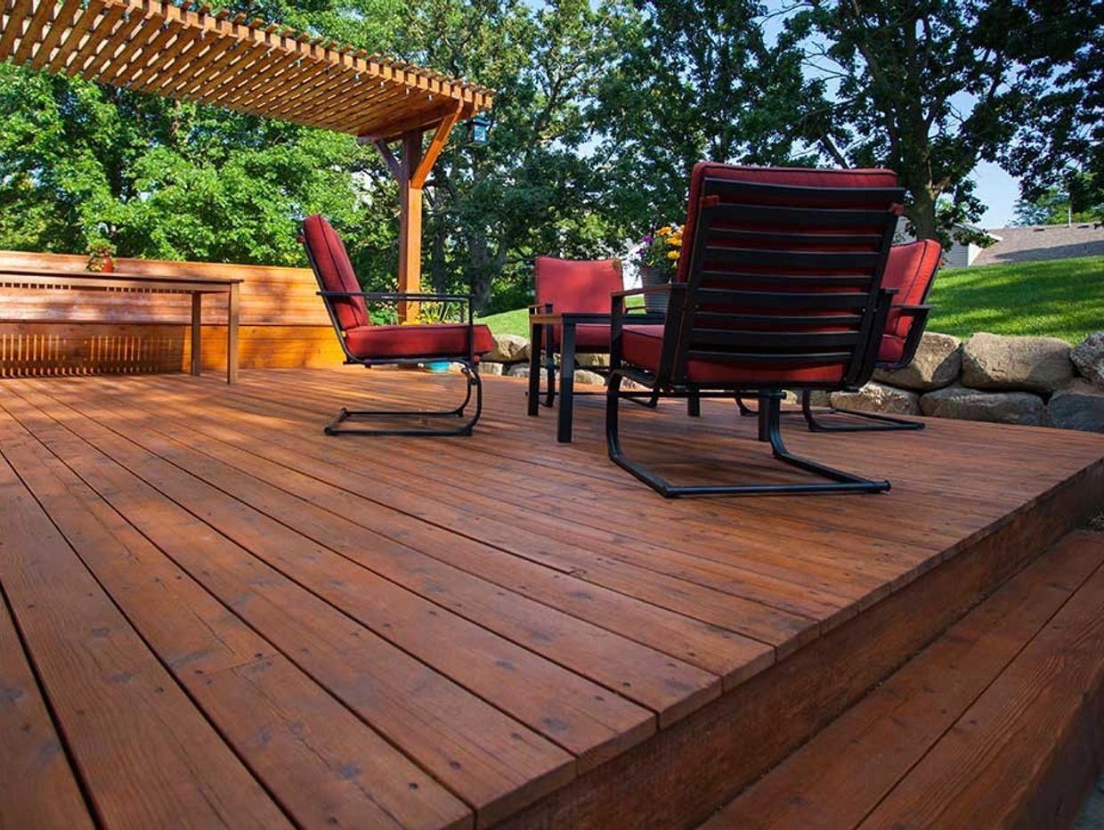 Deck Staining – Spray, Roll or Brush - Legacy Painting