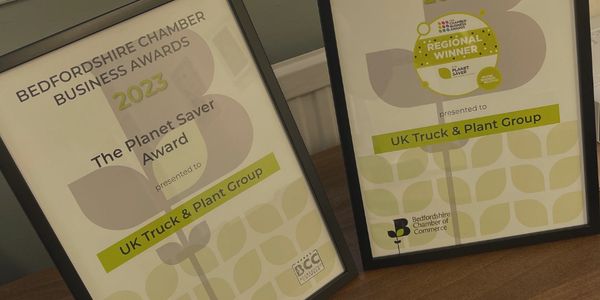 Bedfordshire Chamber of commerce business awards certificates